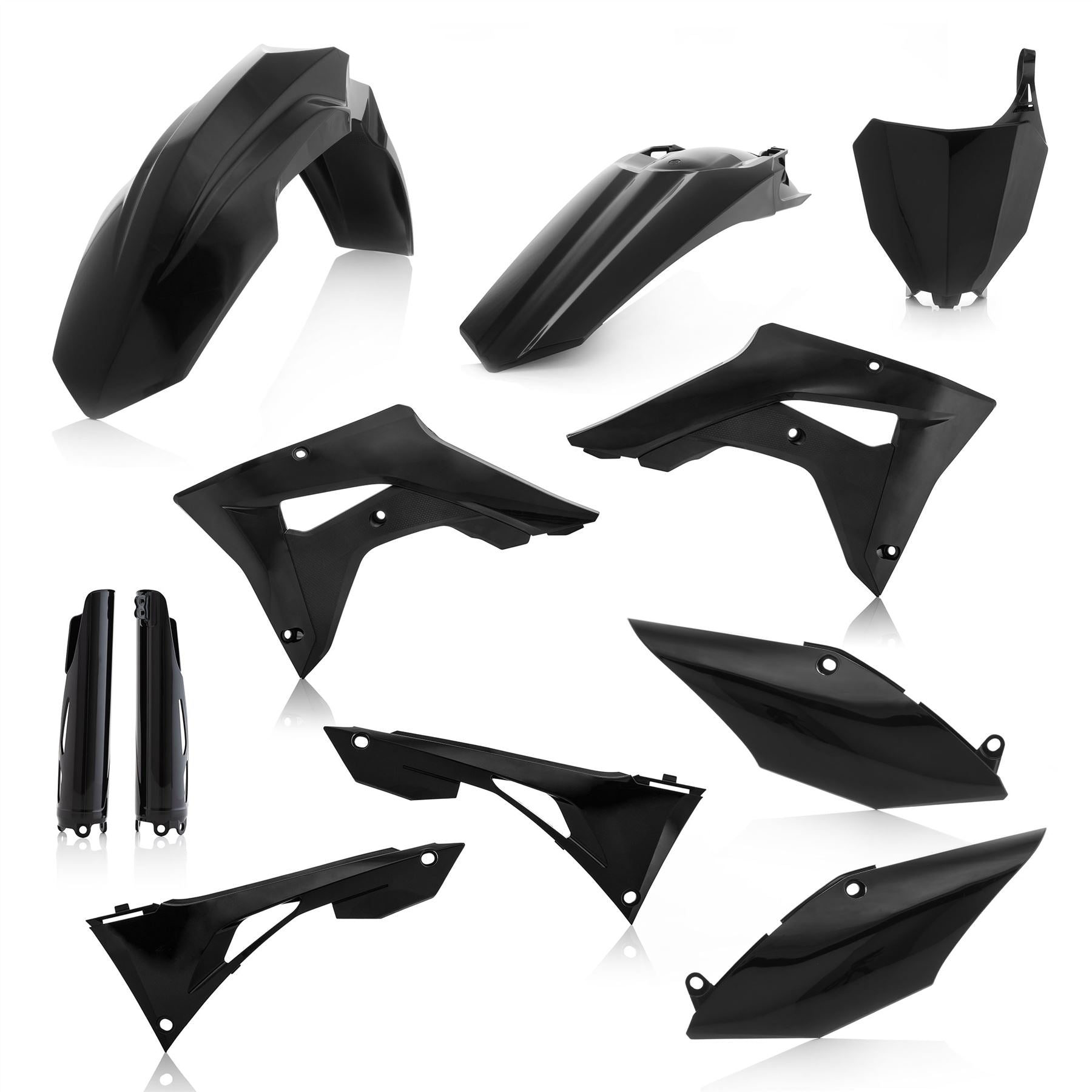 Acerbis Full Plastic Kit Black For Honda CRF 250 RX 2019-2021